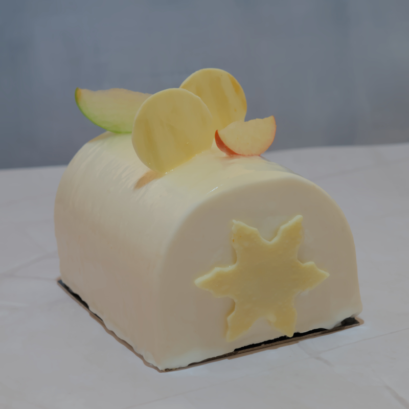 Bûche aux pommes façon manqué